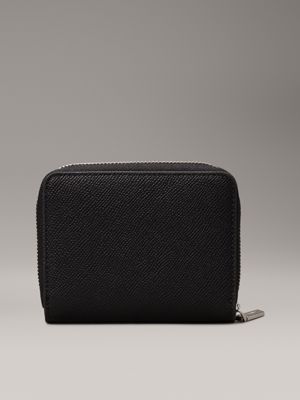 pvh black portfel z zamkiem wokół dla kobiety - calvin klein