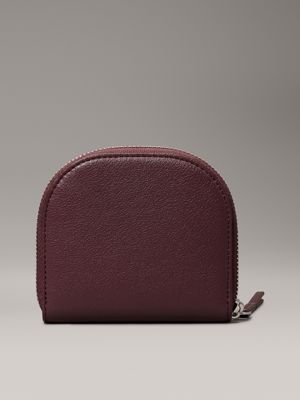 vineyard wine curved zip around wallet for women calvin klein