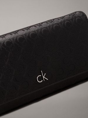 classic mono black logo crossbody wallet bag for women calvin klein