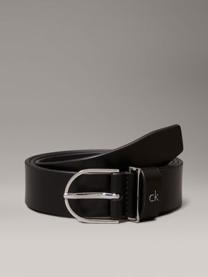 black leather belt for women calvin klein