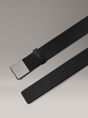 pvh black skórzany pasek dla kobiety - calvin klein