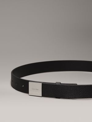 pvh black skórzany pasek dla kobiety - calvin klein