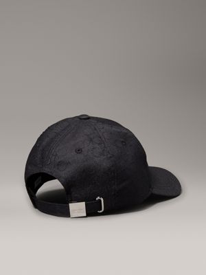 ck black logo jacquard cap for women calvin klein