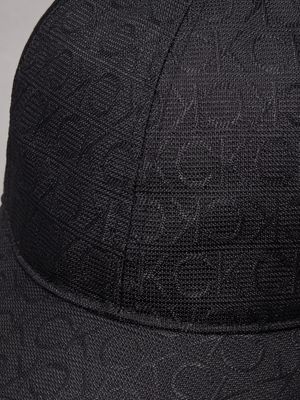 ck black logo jacquard cap for women calvin klein