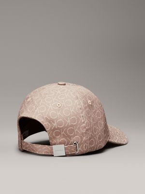 grey logo jacquard cap for women calvin klein