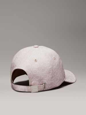 gorra de jacquard con logo shadow gray de mujeres calvin klein