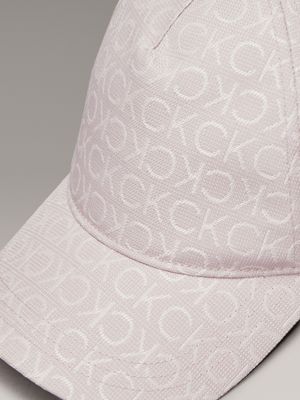 gorra de jacquard con logo shadow gray de mujeres calvin klein