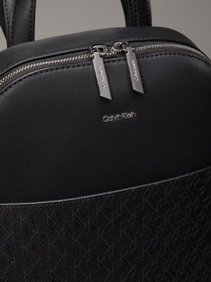 classic mono black logo dome backpack for women calvin klein