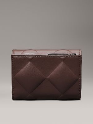 cioccolate lab small quilted rfid trifold wallet for women calvin klein