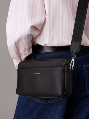 Calvin klein black crossbody bag sale