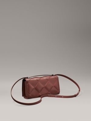 cioccolate lab quilted convertible shoulder bag for women calvin klein