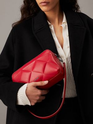 scarlet sage quilted crossbody bag for women calvin klein