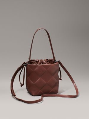 cioccolate lab quilted 2-in-1 bucket bag for women calvin klein