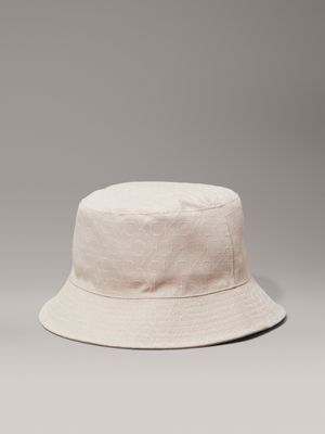 doeskin reversible logo bucket hat for women calvin klein