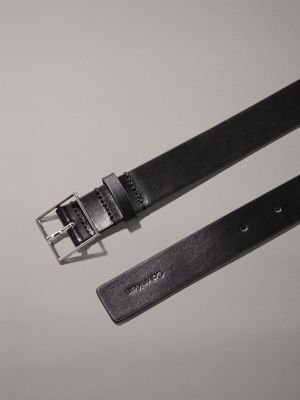 ck black leather belt for women calvin klein