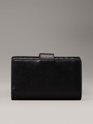 ck black slimfold wallet for women calvin klein