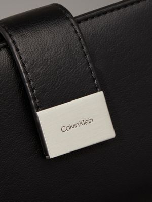 ck black slimfold wallet for women calvin klein