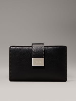 black slimfold wallet for women calvin klein