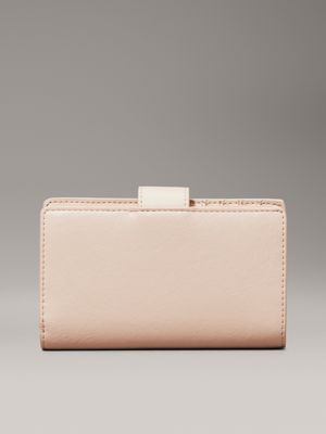 rose dust slimfold wallet for women calvin klein