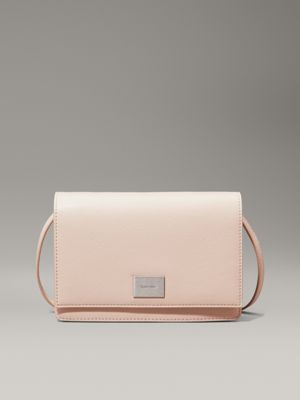 pink crossbody wallet bag for women calvin klein