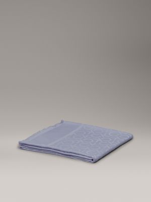 zen blue logo jacquard scarf for women calvin klein