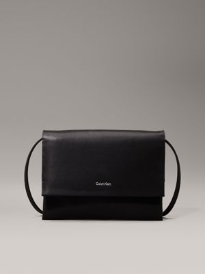 black small leather crossbody bag for women calvin klein