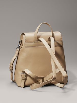 crockery flap backpack for women calvin klein