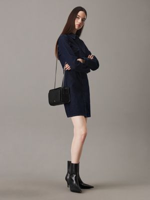 black wandelbare crossbody bag für damen - calvin klein jeans