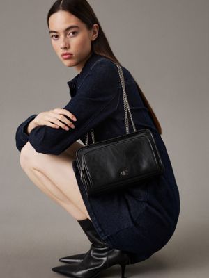 black convertible crossbody bag for women calvin klein jeans