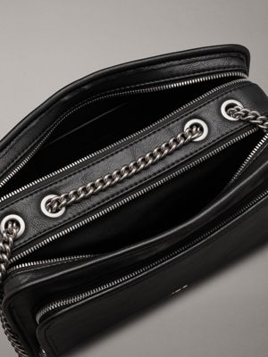 black wandelbare crossbody bag für damen - calvin klein jeans