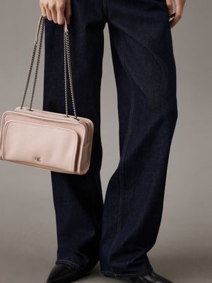 rose dust convertible crossbody bag for women calvin klein jeans