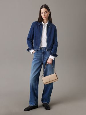 bolso de hombro crockery de mujeres calvin klein jeans