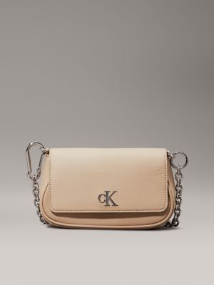 dark beige shoulder bag for women calvin klein jeans