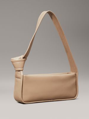 crockery knotted shoulder bag for women calvin klein jeans