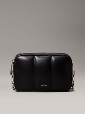 black quilted crossbody bag for women calvin klein