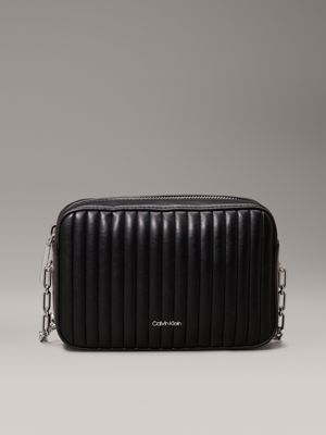 black quilted crossbody bag for women calvin klein