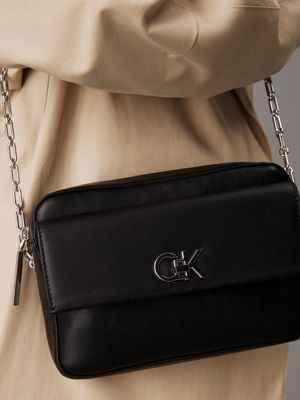 pvh black logo crossbody bag for women calvin klein