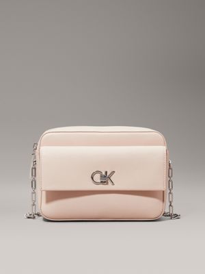 pink crossbody camera bag for women calvin klein