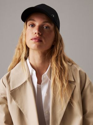 ck black twill cap for women calvin klein