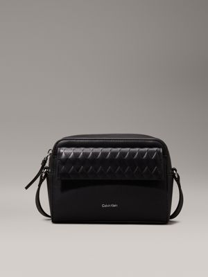 black quilted crossbody camera bag for women calvin klein