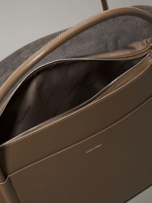 teak 2-in-1 tote bag voor dames - calvin klein