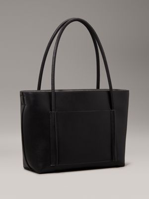 ck black 2-in-1 tote bag for women calvin klein