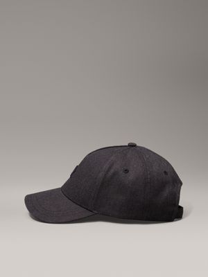 ck black linen blend cap for women calvin klein