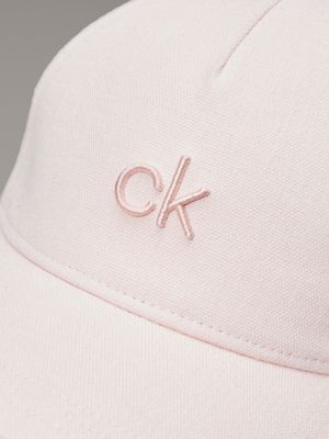 crystal pink linen blend cap for women calvin klein