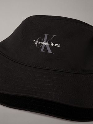 cappello alla pescatora con logo black da donne calvin klein jeans
