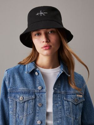 black logo bucket hat for women calvin klein jeans