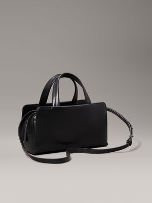 ck black leather handbag for women calvin klein