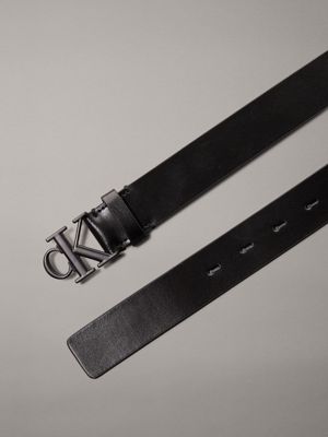 black logo leather belt for women calvin klein jeans