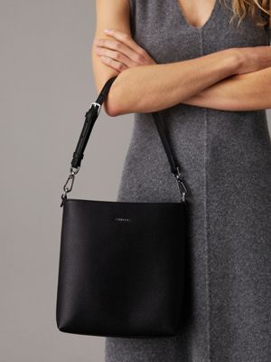 pvh black small bucket bag for women calvin klein