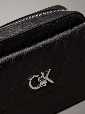 classic mono black logo crossbody bag for women calvin klein